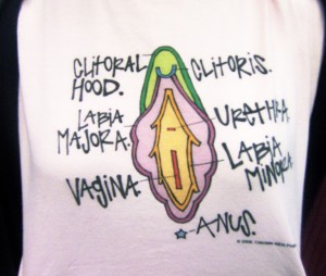 clitoris, t-shirt