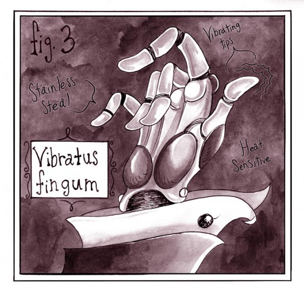 vibrating hand, erotic graphic novel